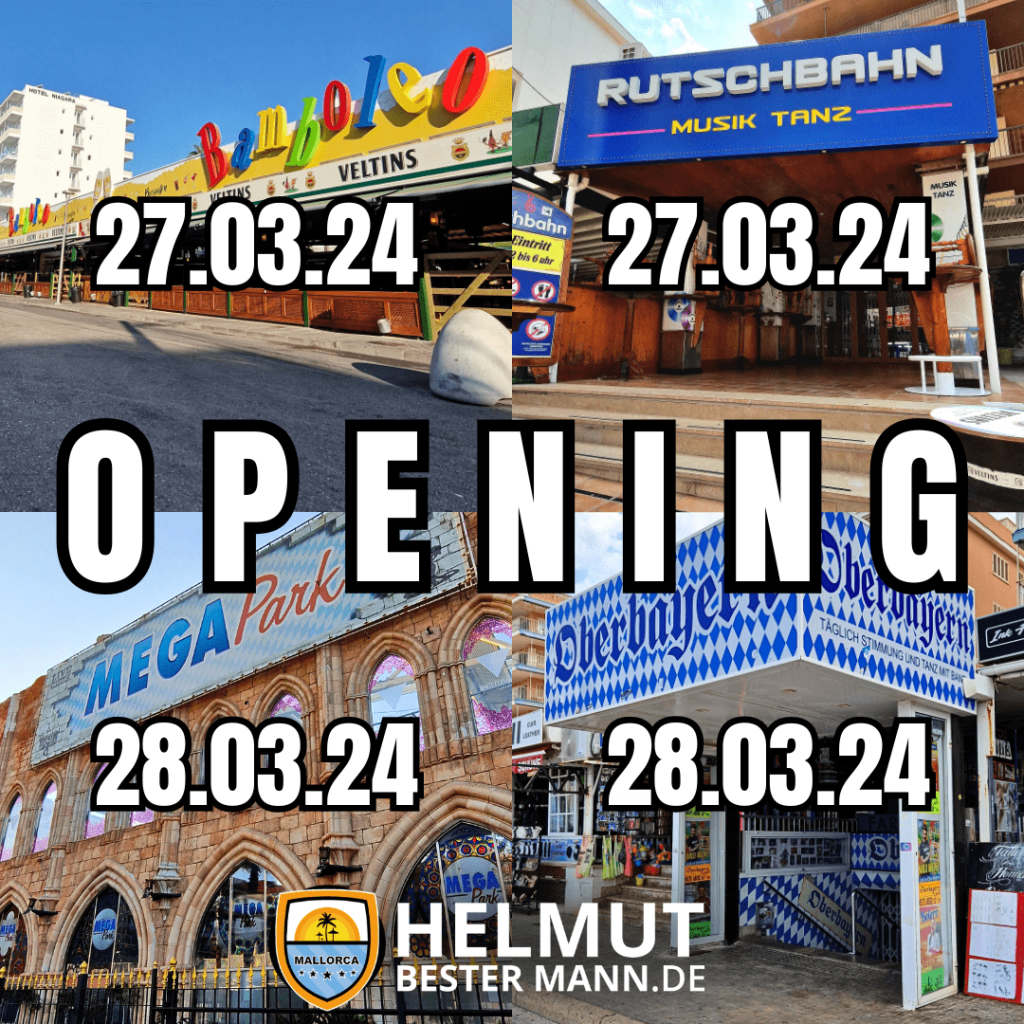 Malle Opening - Malle Opening 2024 - Mallorca Momente - Bamboleo Opening - Rutschbahn Opening - Megapark Opening - Oberbayern Opening - Bierkönig - Megapark - Ballermann